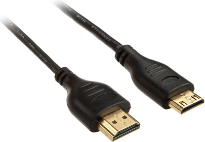 Attēls no Kabel InLine HDMI Mini - HDMI 1m czarny (17501C)