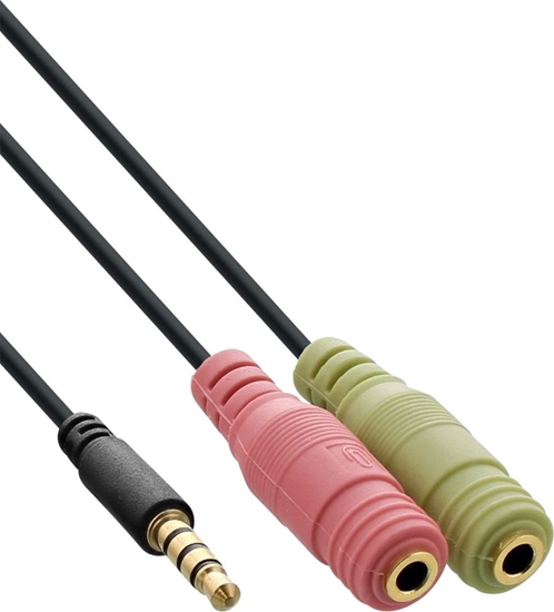 Picture of Kabel InLine Jack 3.5mm - Jack 3.5mm x2 1m czarny (99302J)