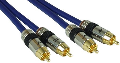 Attēls no Kabel InLine RCA (Cinch) x2 - RCA (Cinch) x2 5m niebieski (89705P)