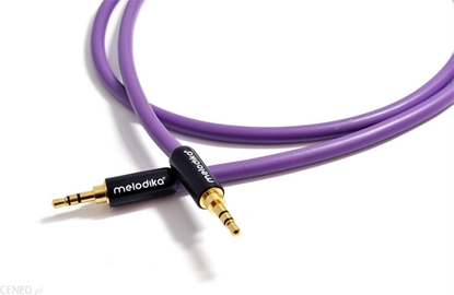 Picture of Kabel Melodika Jack 3.5mm - Jack 3.5mm 20m fioletowy