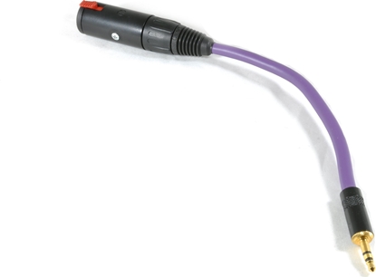 Picture of Kabel Melodika Jack 3.5mm - Jack 6.3mm 0.2m fioletowy