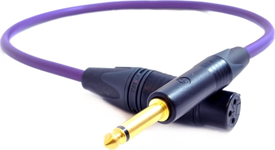 Picture of Kabel Melodika Jack 6.3mm - XLR 2m fioletowy