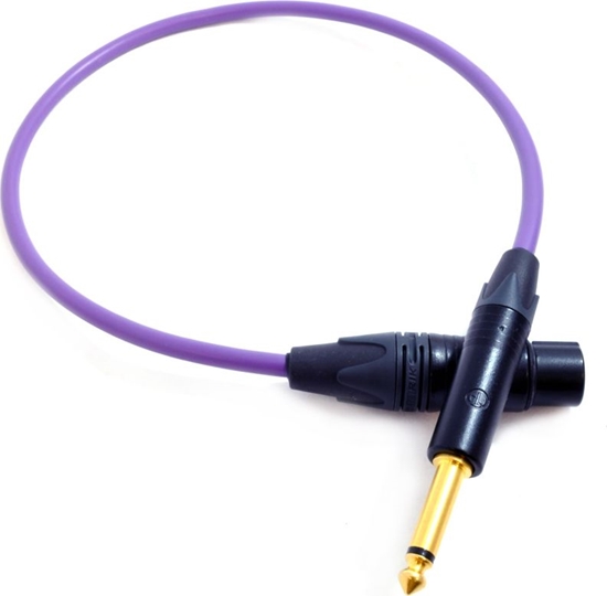 Picture of Kabel Melodika Jack 6.3mm - XLR 8m fioletowy