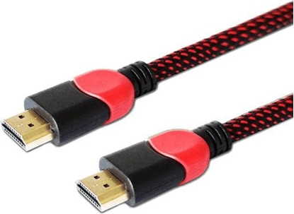 Attēls no Kabel Savio HDMI - HDMI 1.8m czerwony (GCL-01)