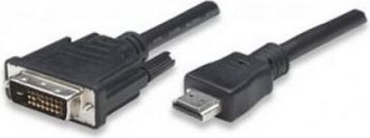 Picture of Kabel Techly HDMI - DVI-D 1m czarny (ICOC-HDMI-D-010)