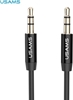 Изображение Usams YP-01 Audio Cable 3.5 mm -> 3.5 mm Black