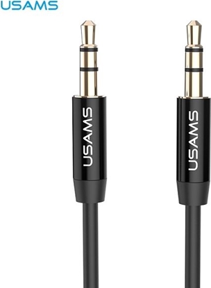 Attēls no Usams YP-01 Audio Cable 3.5 mm -> 3.5 mm Black