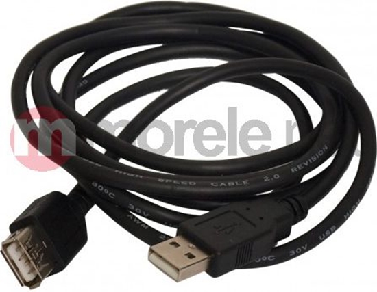 Picture of Kabel USB Art USB-A - USB-A 3 m Czarny (ALOEM111)