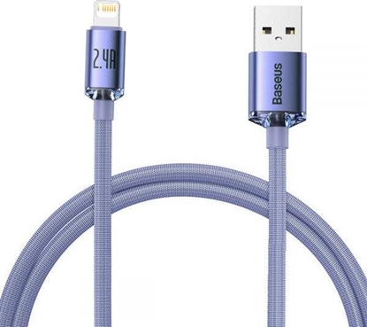 Picture of Kabel USB Baseus USB-A - Lightning 1.2 m Fioletowy (6932172602703)
