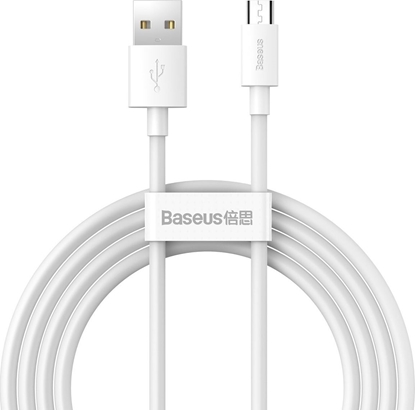 Изображение Kabel USB Baseus USB-A - microUSB 1.5 m Biały (BSU2080WHT)
