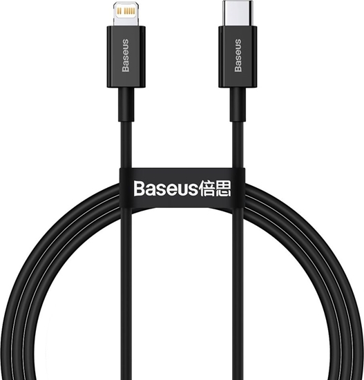 Picture of Kabel USB Baseus USB-C - Lightning 1 m Czarny (BSU2666BLK)