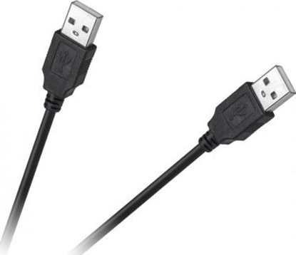 Attēls no Kabel USB Cabletech USB-A - USB-A 1.5 m Czarny (KPO4012-1.5)