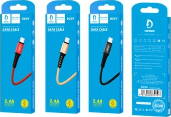 Picture of Kabel USB Denmen USB-A - microUSB 1 m Czerwony (29353)