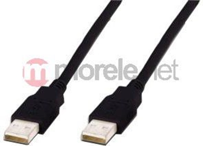 Изображение Kabel USB Digitus USB-A - USB-A 3 m Czarny (AK300100030S)