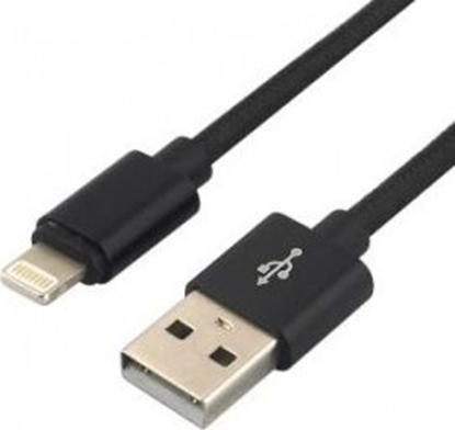 Picture of Kabel USB EverActive USB-A - Lightning 0.3 m Czarny (CBB-0.3IB)