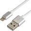 Изображение Kabel USB EverActive USB-A - Lightning 1.5 m Biay (CBS-1.5IW)