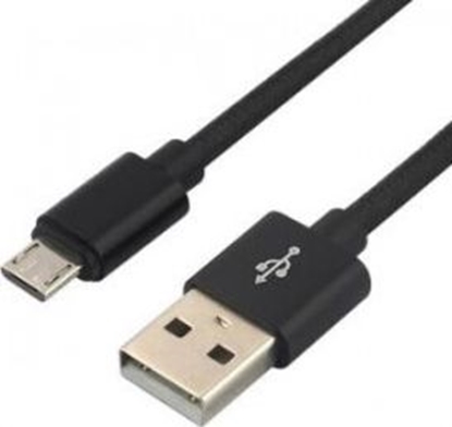 Изображение Kabel USB EverActive USB-A - microUSB 0.3 m Czarny (CBB-0.3MB)