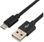 Attēls no Kabel USB EverActive USB-A - microUSB 0.3 m Czarny (CBB-0.3MB)