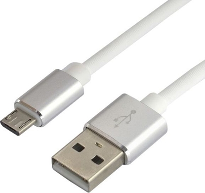 Изображение Kabel USB EverActive USB-A - microUSB 1 m Biały (CBS-1MW)