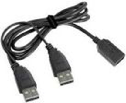 Изображение Kabel USB Gembird 2x USB-A - USB-A 0.9 m Czarny (CCPUSB22AMAF3)