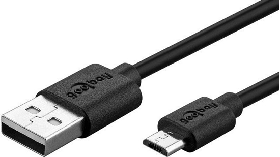 Изображение Kabel USB Gembird USB-A - microUSB 1 m Czarny (46800)