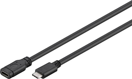 Изображение Kabel USB Goobay USB-C - USB-C 1 m Czarny (45393)
