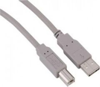 Изображение Hama USB Connection Cable A-Plug - B-Plug, grey, 1.8 m USB cable USB A USB B
