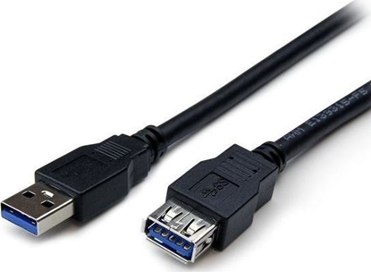 Attēls no Kabel USB Hertz USB-A - USB-A 1.8 m Czarny (667-uniw)