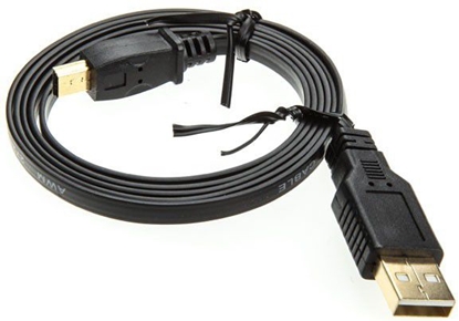 Attēls no Kabel USB InLine USB-A - miniUSB 0.5 m Czarny (31805F)