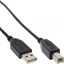 Attēls no Kabel USB InLine USB-A - USB-B 5 m Czarny (34555X)