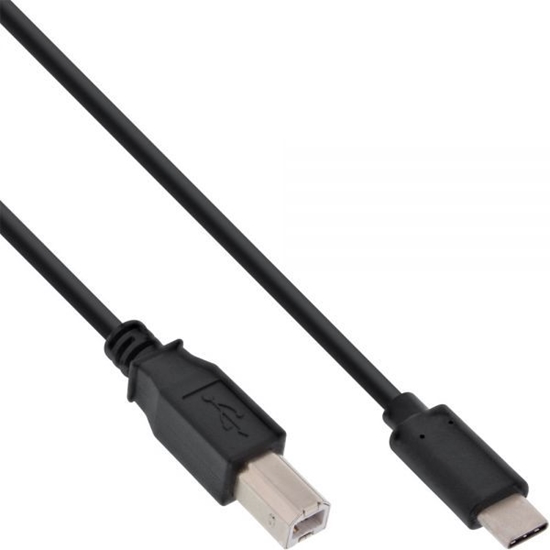 Picture of Kabel USB InLine USB-C - USB-B 1 m Czarny (35761)
