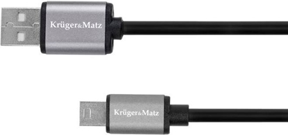 Изображение Kabel USB LechPol USB-A - miniUSB 1 m Czarny (KM1241)