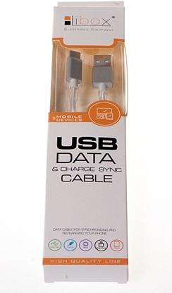 Picture of Kabel USB Libox USB-A - USB-A 1 m Biały (LB0098)