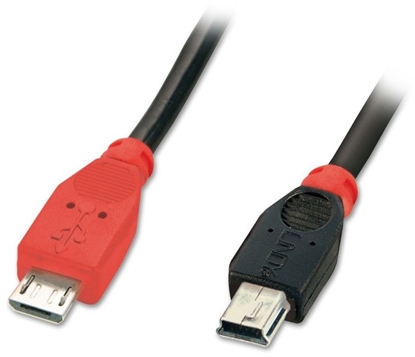 Attēls no Lindy USB 2.0 Cable Micro-B/ Mini-B OTG, 1m
