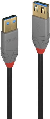 Attēls no Lindy 2m USB 3.2 Type A Extension Cable, Anthra Line