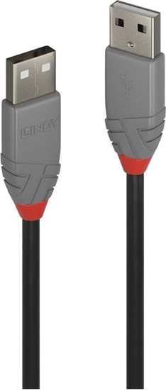 Picture of Kabel USB Lindy USB-A - USB-A 2 m Czarny (JAB-4463312)