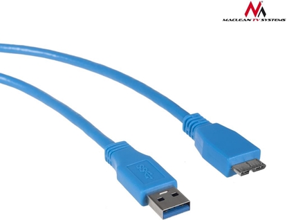 Attēls no Kabel USB Maclean USB-A - microUSB 1.5 m Niebieski (MCTV-587)