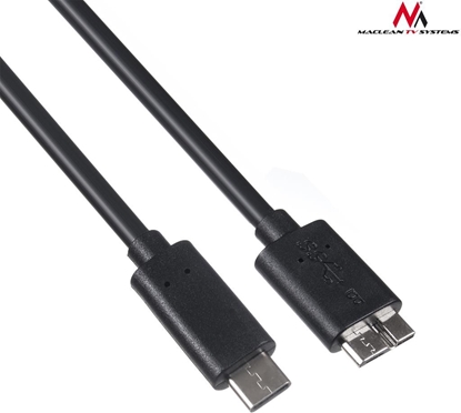 Attēls no Kabel USB Maclean USB-C - micro-B 1 m Czarny (MCTV-845)