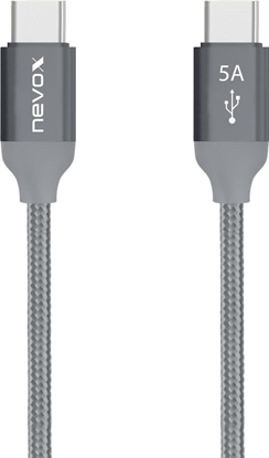 Attēls no Kabel USB Nevox USB-C - USB-C 2 m Szary (1654)