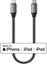 Изображение Kabel USB Satechi USB-C - Lightning 0.25 m czarny-srebrny (ST-TCL10M)