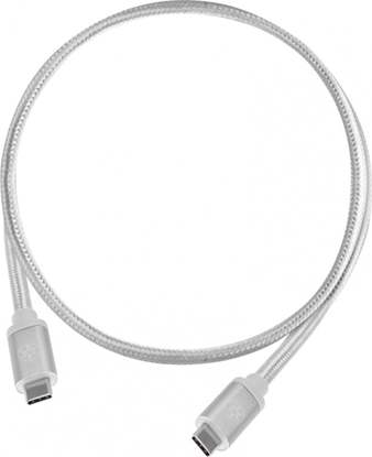 Attēls no Kabel USB SilverStone USB-C - USB-C 1 m Biały (52037)