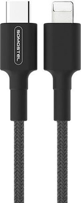 Picture of Kabel USB Somostel USB-C - Lightning 1 m Czarny (28860)