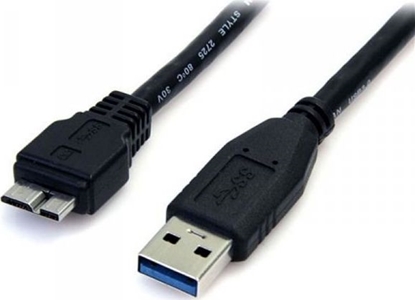 Изображение Kabel USB StarTech USB-A - micro-B 1 m Czarny (USB3AUB50CMB)
