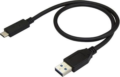 Изображение Kabel USB StarTech USB-A - USB-C 0.5 m Czarny (USB31AC50CM)