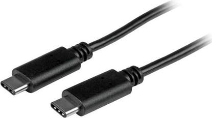 Attēls no Kabel USB StarTech USB-C - USB-C 1 m Czarny (USB2CC1M)
