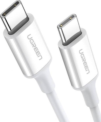 Изображение Kabel USB Ugreen USB-C - USB-C 0.5 m Biay (UGR1118WHT)