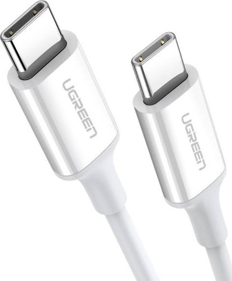 Изображение Kabel USB Ugreen USB-C - USB-C 0.5 m Biay (UGR1118WHT)
