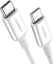 Изображение Kabel USB Ugreen USB-C - USB-C 0.5 m Biay (UGR1118WHT)