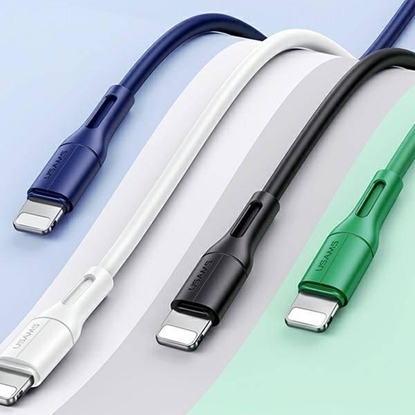 Picture of Kabel USB Usams USB-A - Lightning 1 m Biały (6958444969435)