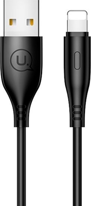 Изображение Kabel USB Usams USB-A - Lightning 1 m Czarny (SJ266USB01)